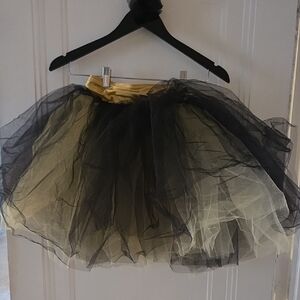Revolution Black and Gold Tulle Dance Skirt